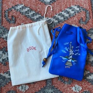 Bode leather pouch 8.5*6in